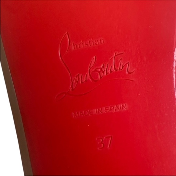 Christian Louboutin Mariza 130 NWT black leather wedges RETAIL 945 - Picture 9 of 10